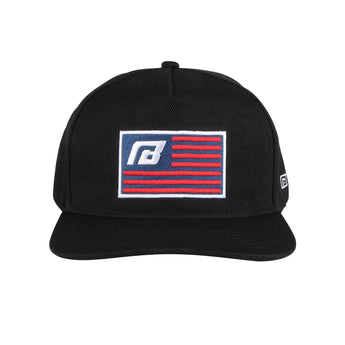 Embroidered U.S. Flag Logo Cap - NIBBIRACING