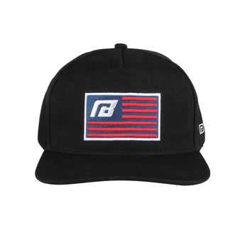 Embroidered U.S. Flag Logo Cap - NIBBIRACING