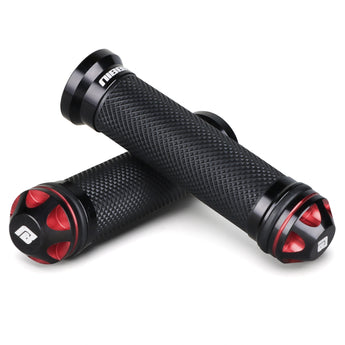 CNC Aluminum Handle Grips - Red - NIBBIRACING