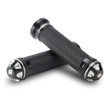 CNC Aluminum Handle Grips - Silver - NIBBIRACING