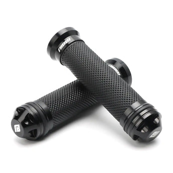 CNC Aluminum Handle Grips - Black - NIBBIRACING