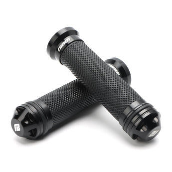 CNC Aluminum Handle Grips - Black - NIBBIRACING