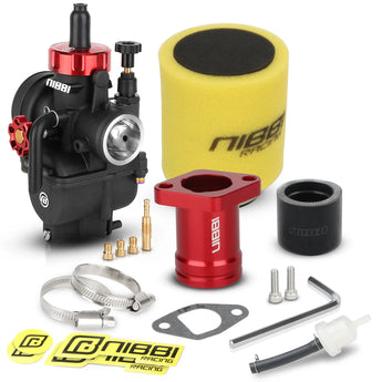 PE24 Carburetor Kit + Spring Core Air Filter for Predator 212cc - NIBBIRACING