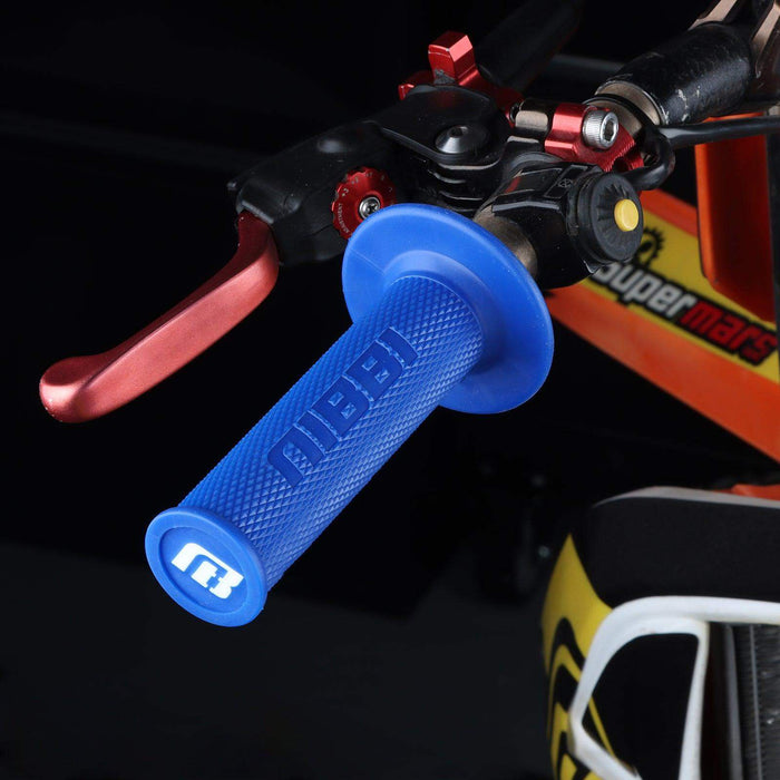 Lock-on Motocross Grips-Blue