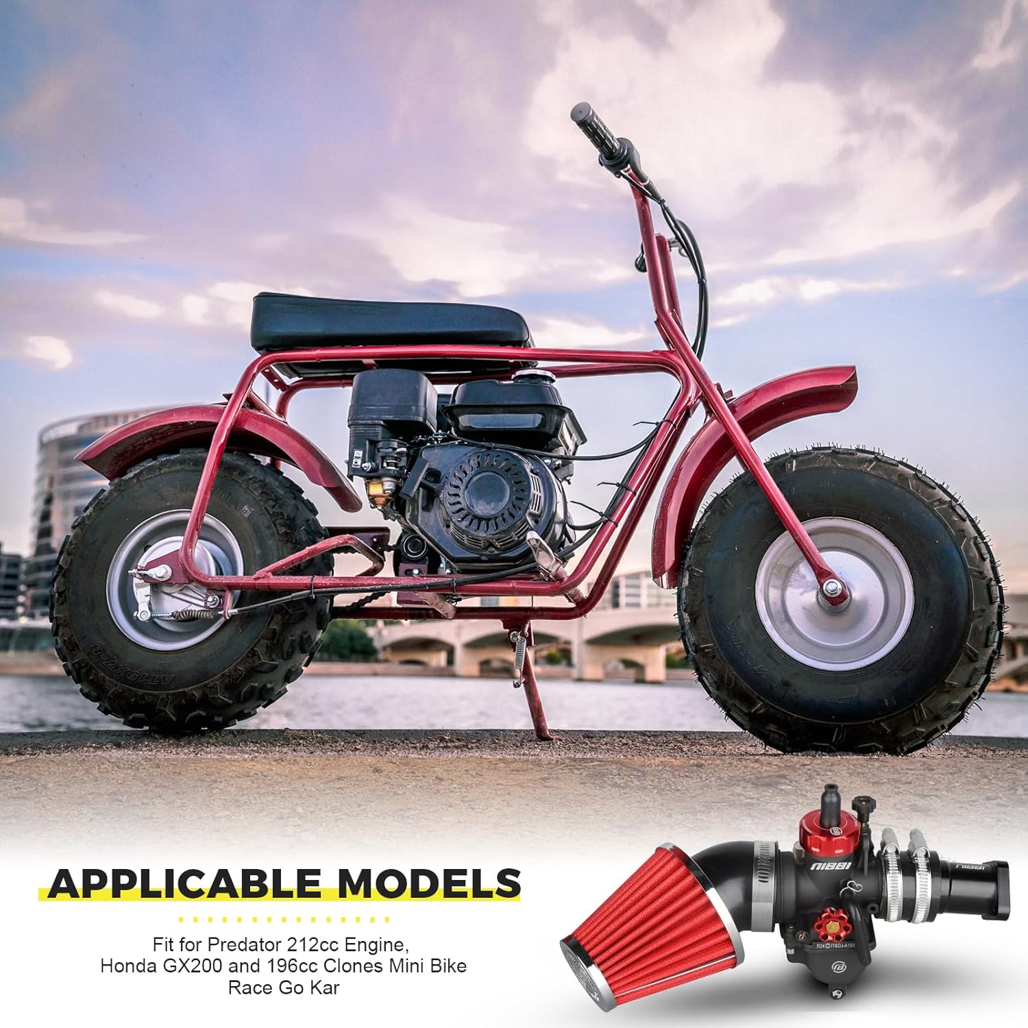 PE24 Carburetor Kit for Predator 196cc 212cc 224cc Engine – NIBBIRACING