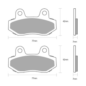 F197 Front Brake Pad