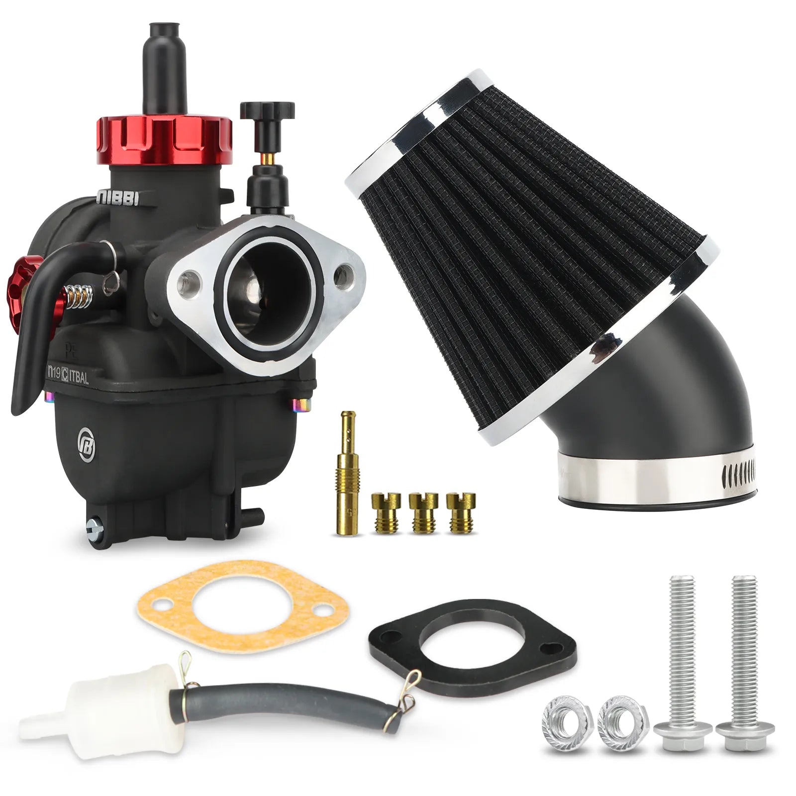 NIBBI PE 24mm Flange Carburetor For Honda CRF100F (2004-2013) – Racing Carb With Jets & Manual