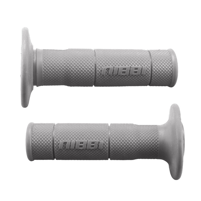 Half-waffle Motocross Grips-Gray