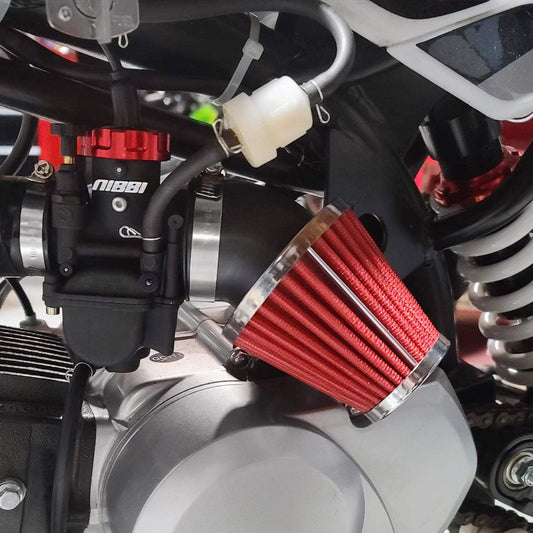 Clip Angle Cone Red Air Filter