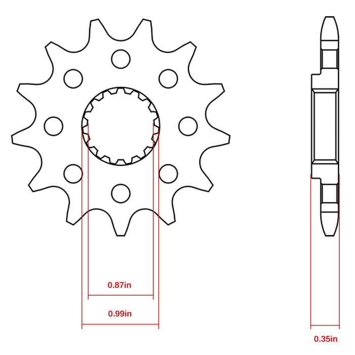 Nibbi Front Chainwheels for KTM — NIBBIRACING