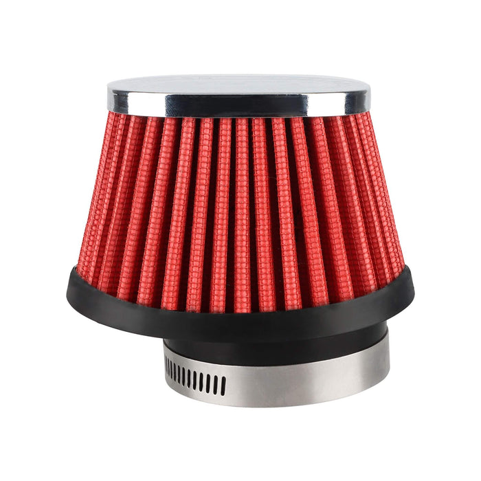 Straight Type Oval Red Air Filter