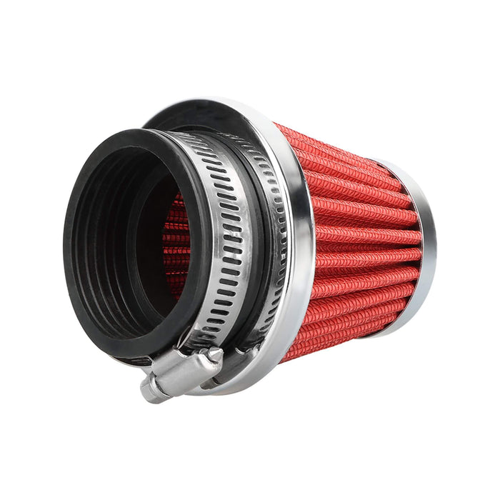 Straight Type Round Tapered Red Air Filter