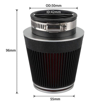 High Air Flow Straight Cone Air Filter - NIBBIRACING
